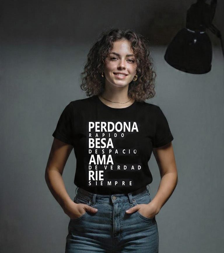 Camiseta personalizada con foto y frase para regalo
