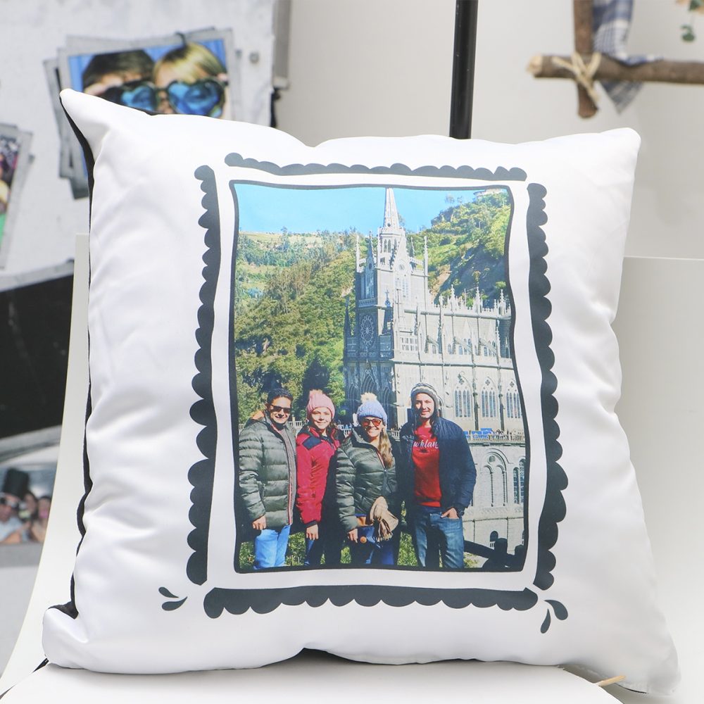 Cojín personalizado con frace- regalo para el hogar en Bogotá