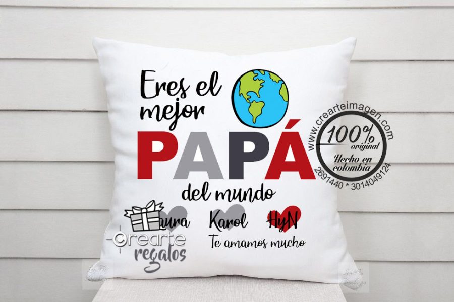 Cojín personalizado con frace- regalo para el hogar en Bogotá