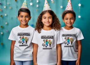 Camisetas personalizadas para ninos souvenir fiestas infantiles